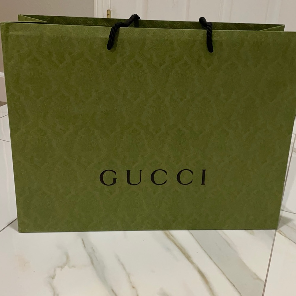 Gucci paper bag used for purse purchase. Only 3 months old!